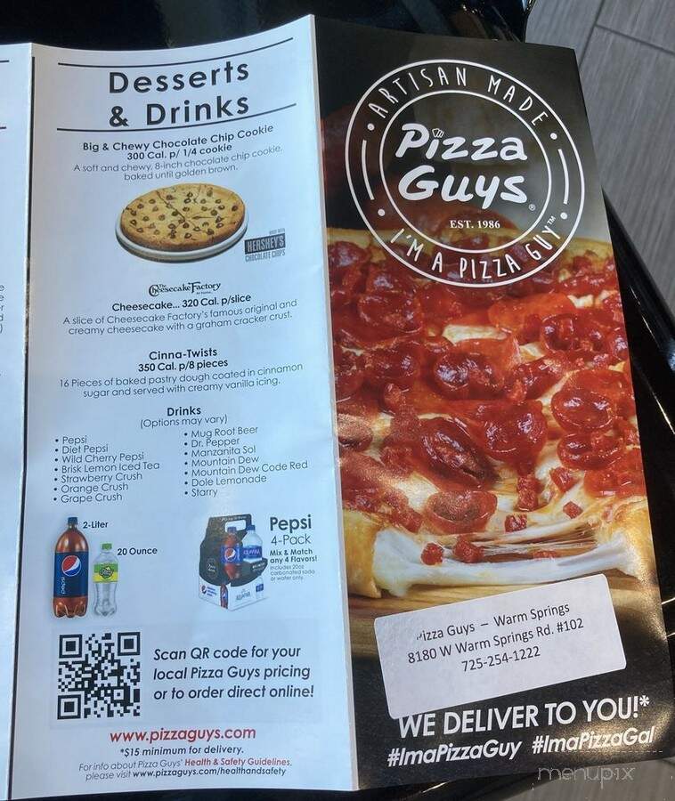 Pizza Guys - Las Vegas, NV menu_pic