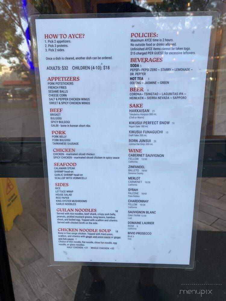 Yummy Fusion - Davis, CA menu_pic