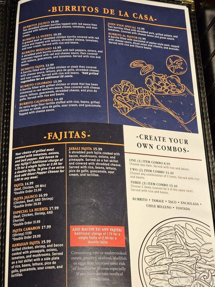 La Huerta Grill - Broken Arrow, OK menu_pic