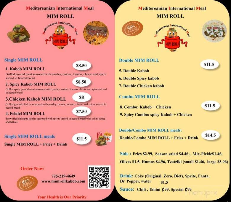 Mim Roll Kebop - Las Vegas, NV menu_pic