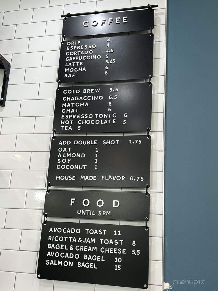 Ideology Coffee - Pasadena, CA menu_pic