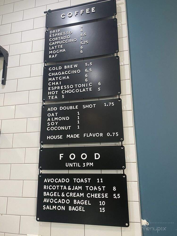 Ideology Coffee - Pasadena, CA menu_pic