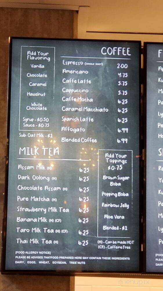 Lumi Dessert Cafe - Redmond, WA menu_pic