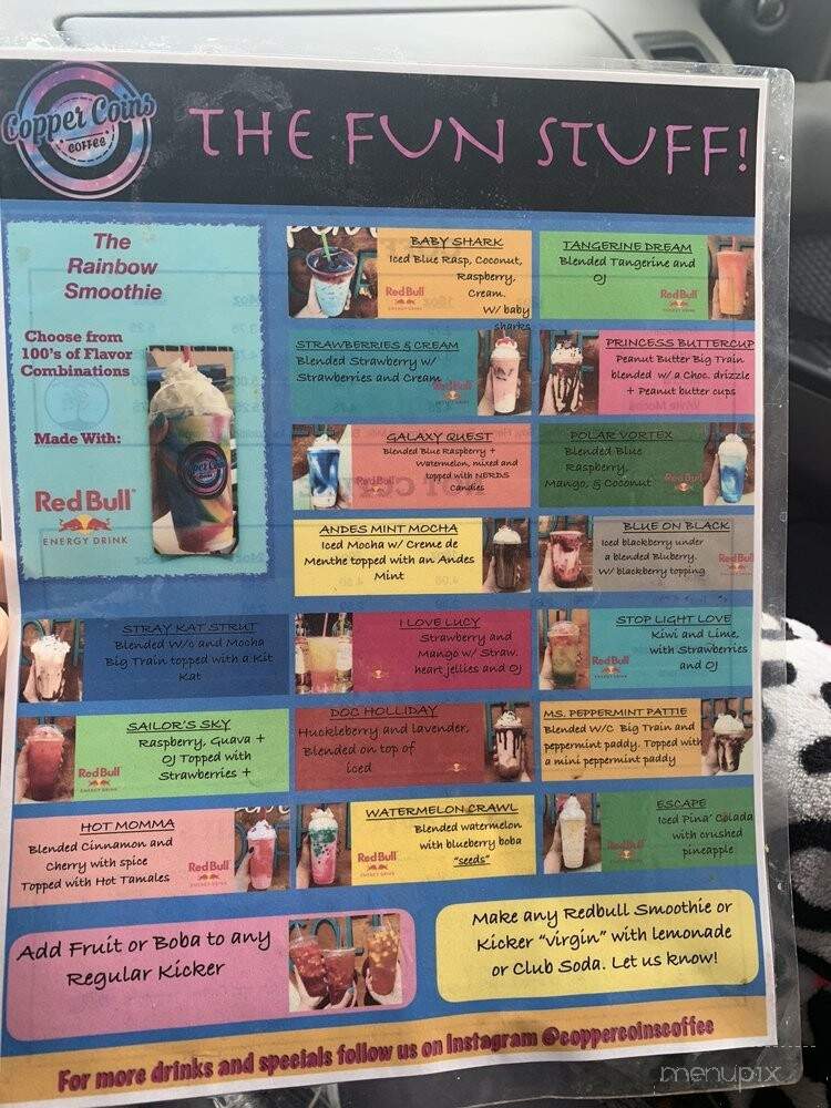 Copper Coins Coffee - Buckley, WA menu_pic