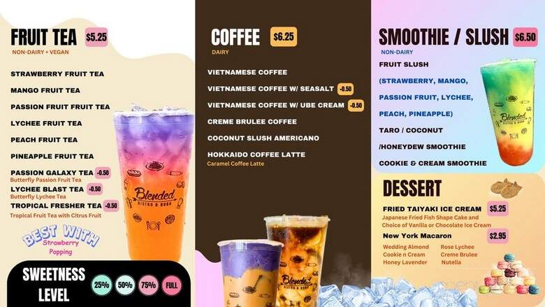 Blended Bistro & Boba the Loop - Kissimmee, FL menu_pic