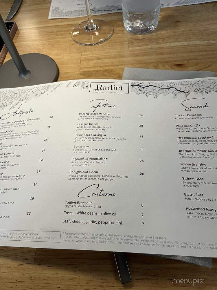 Radici Woodfired Grill - Farmers Branch, TX menu_pic