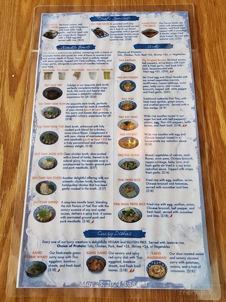 Senyai - Jacksonville, FL menu_pic