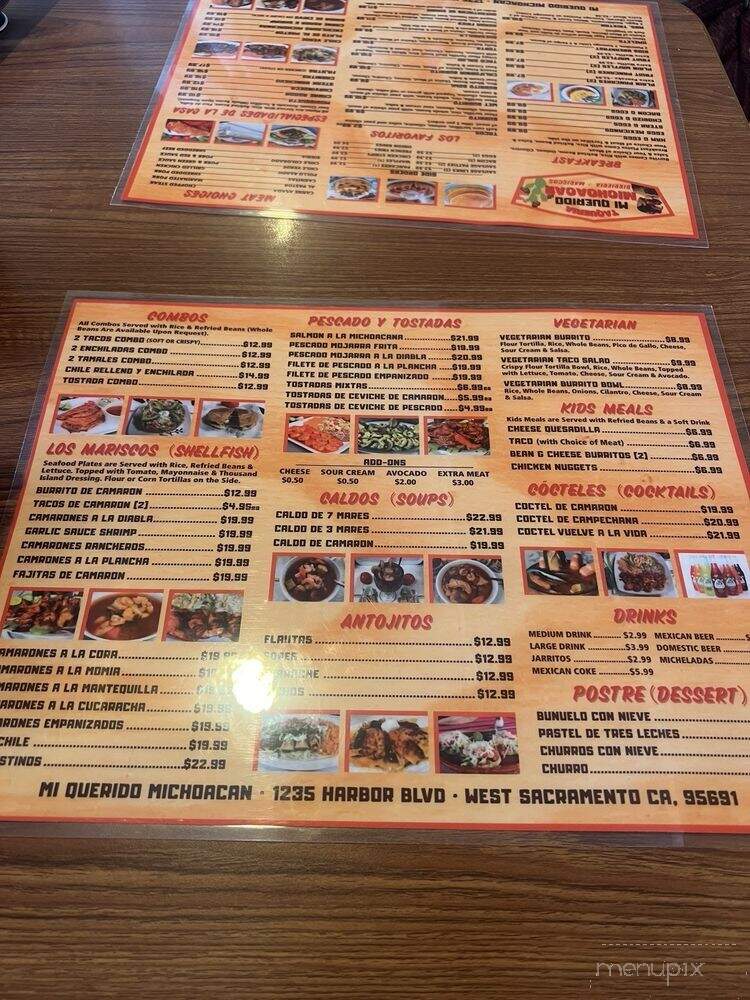 Mi Querido Michoacan - West Sacramento, CA menu_pic