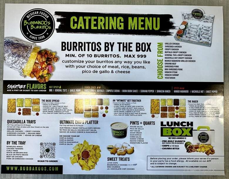 Bubbakoo's Burritos - Glen Carbon, IL menu_pic