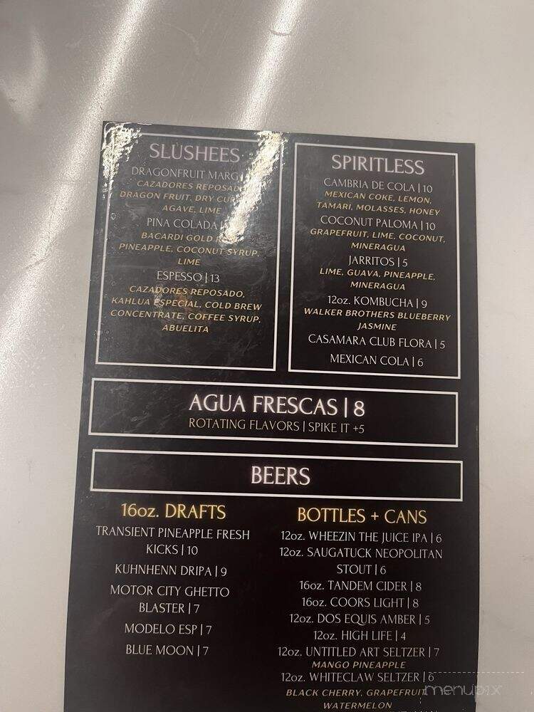 Nuevo Seoul - Detroit, MI menu_pic