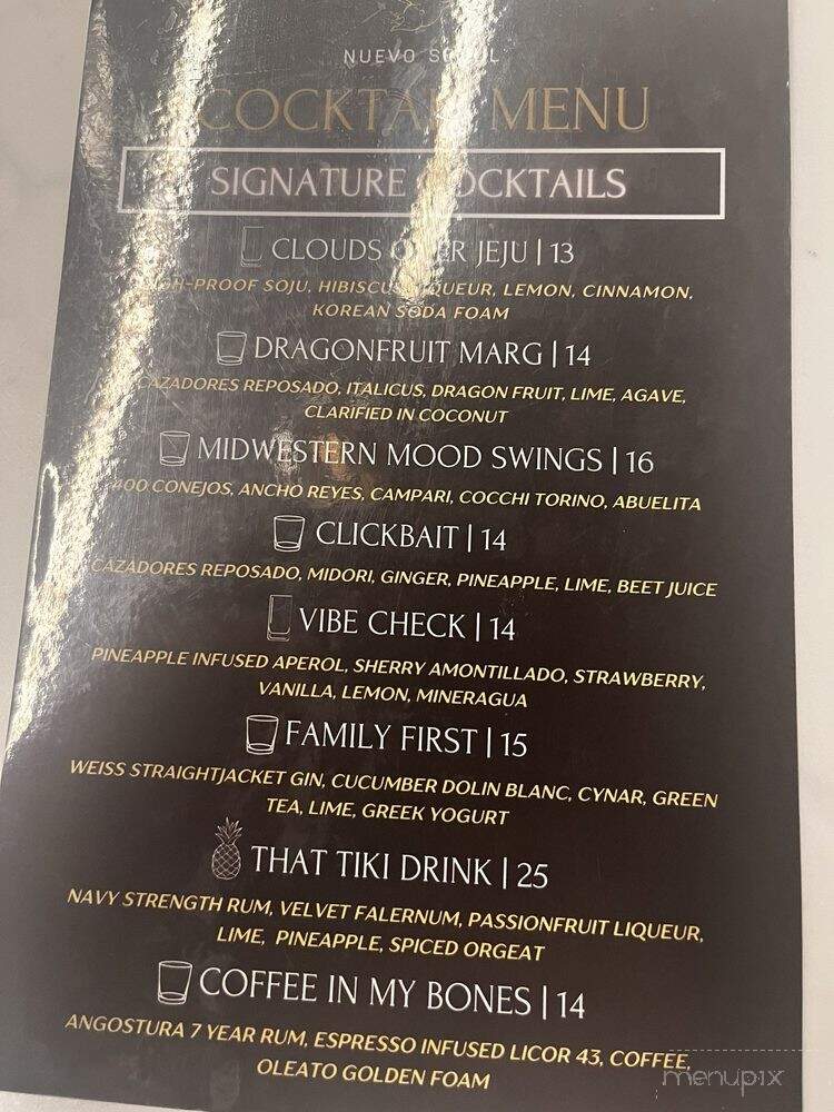 Nuevo Seoul - Detroit, MI menu_pic