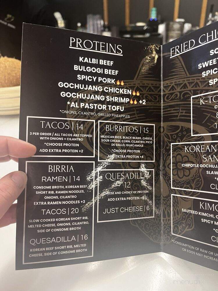 Nuevo Seoul - Detroit, MI menu_pic