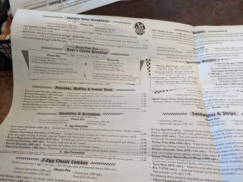 Black Bear Diner - Eloy, AZ menu_pic