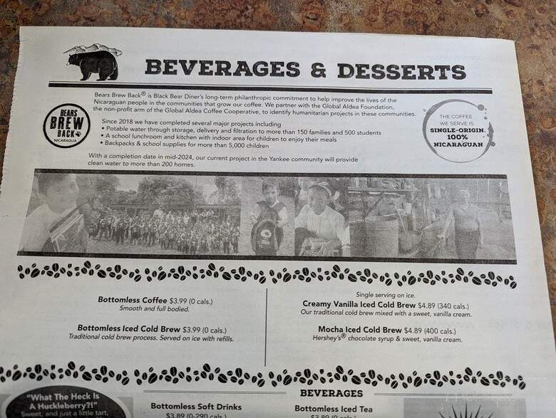 Black Bear Diner - Eloy, AZ menu_pic