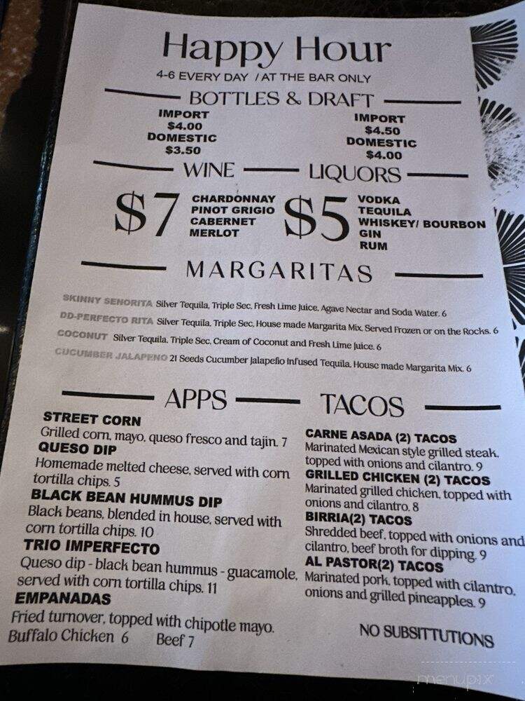 Cantina Imperfecto - Myrtle Beach, SC menu_pic