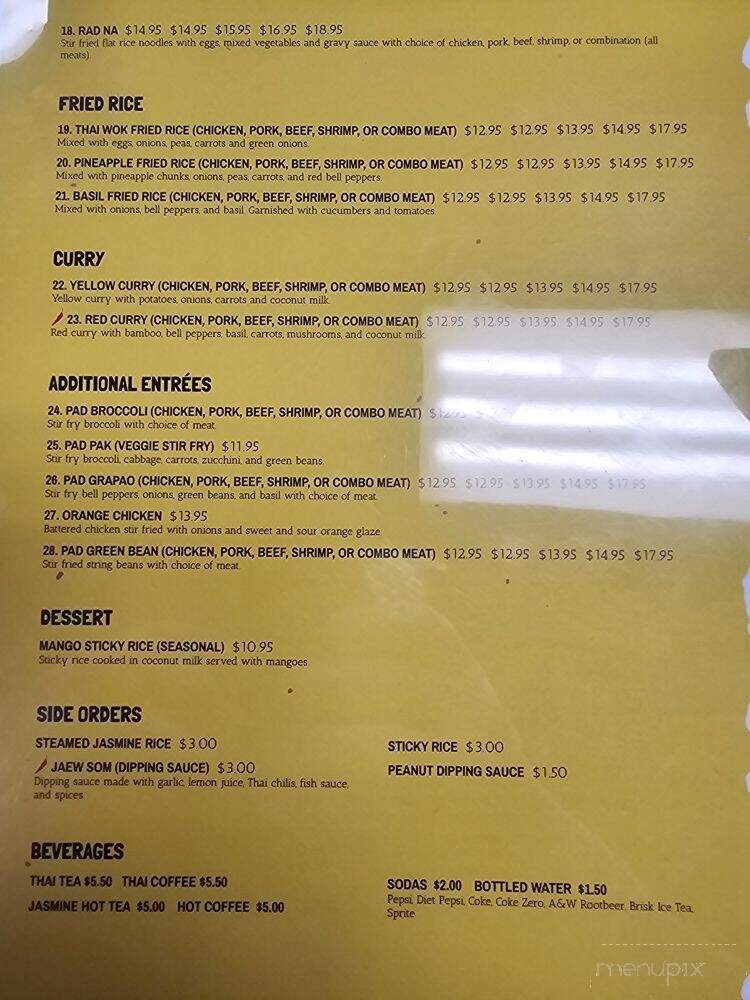 Thai Wok Fusion Of Flavors - Ceres, CA menu_pic