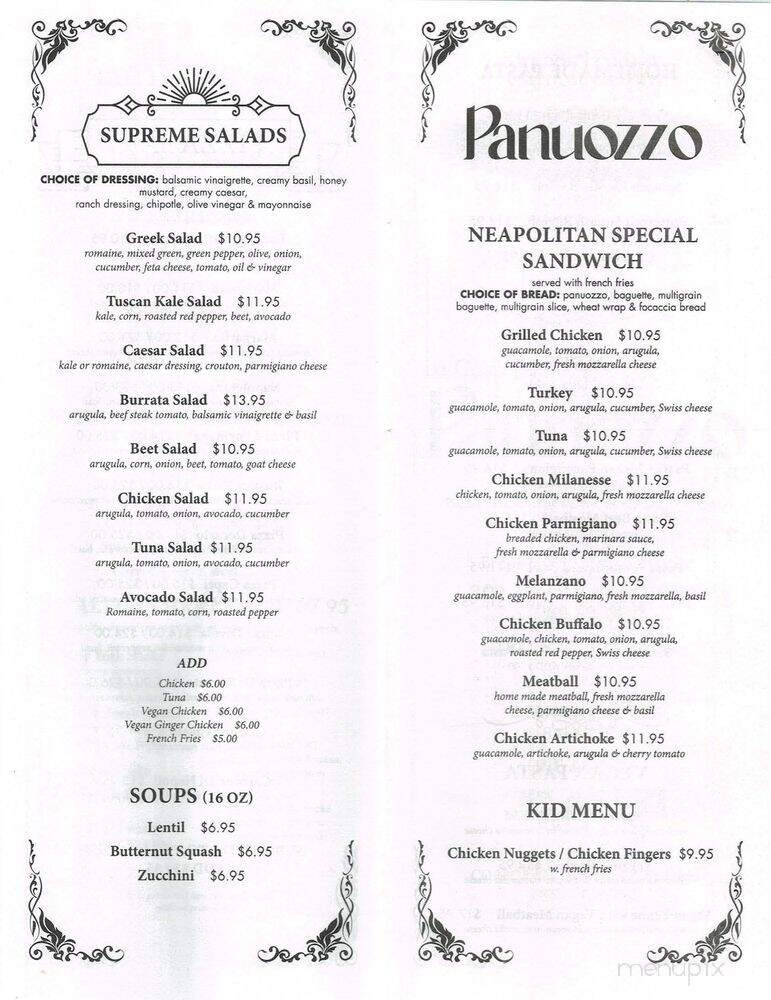 La Casa Del Panuozzo - Brooklyn, NY menu_pic