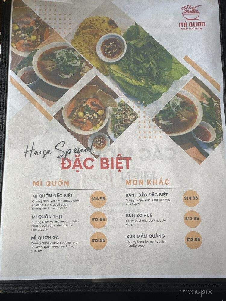 Tiem Mi Quon - Garden Grove, CA menu_pic
