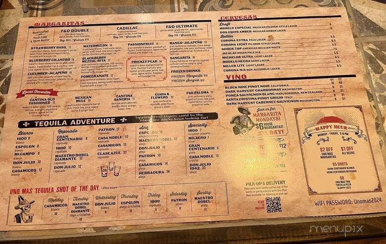Uno Mas Mexican - Longwood, FL menu_pic