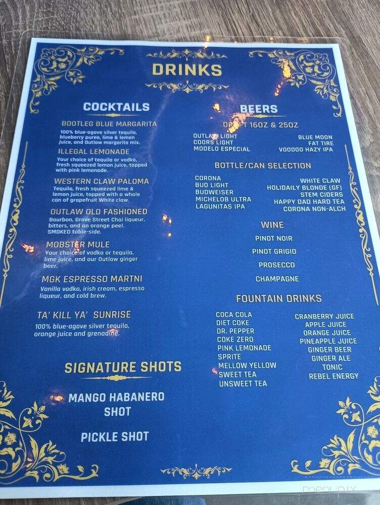 Outlaw Wings - Thornton, CO menu_pic