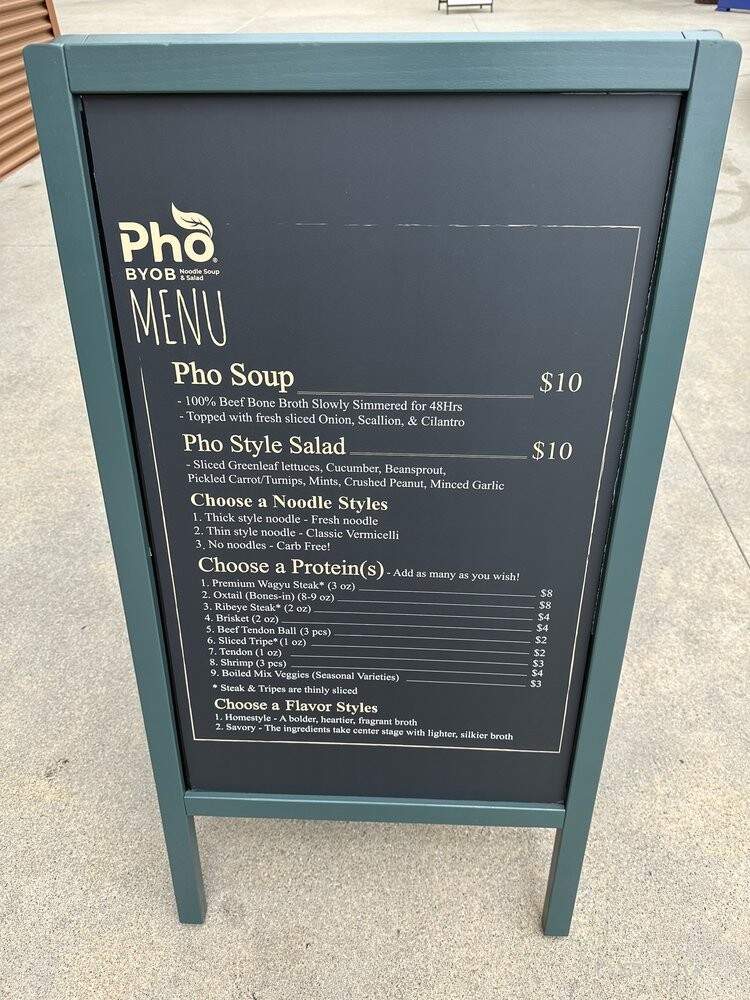 Pho Byob - Vernon, CA menu_pic