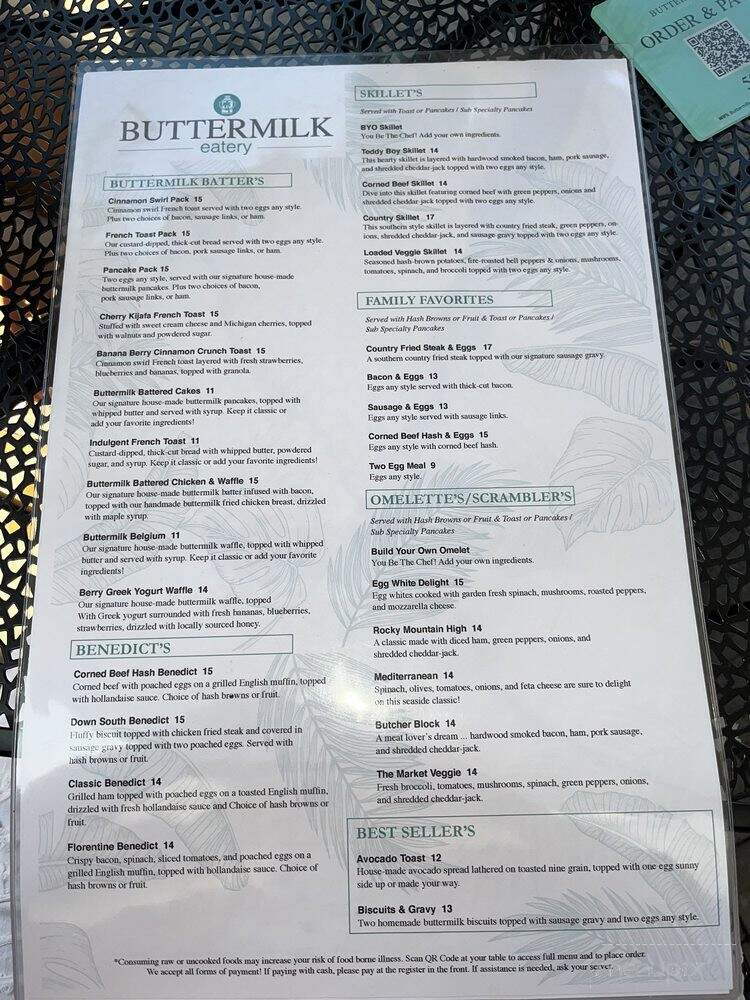 Buttermilk Eatery - Pinellas Park, FL menu_pic