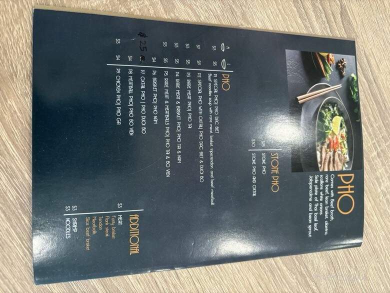 Dazzling Pho N Drinks - South Windsor, CT menu_pic