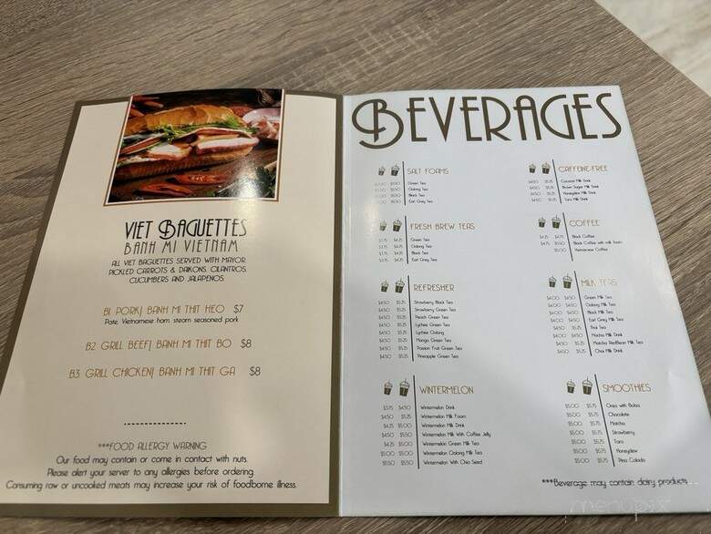 Dazzling Pho N Drinks - South Windsor, CT menu_pic
