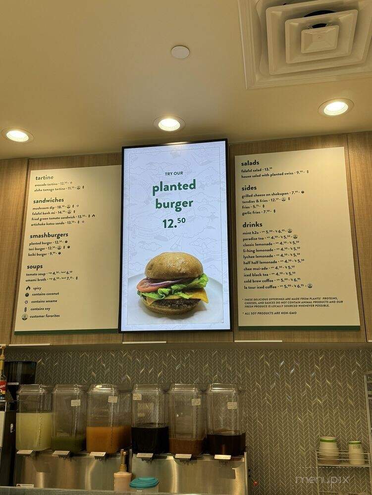 Planted by La Tour Cafe - Honolulu, HI menu_pic