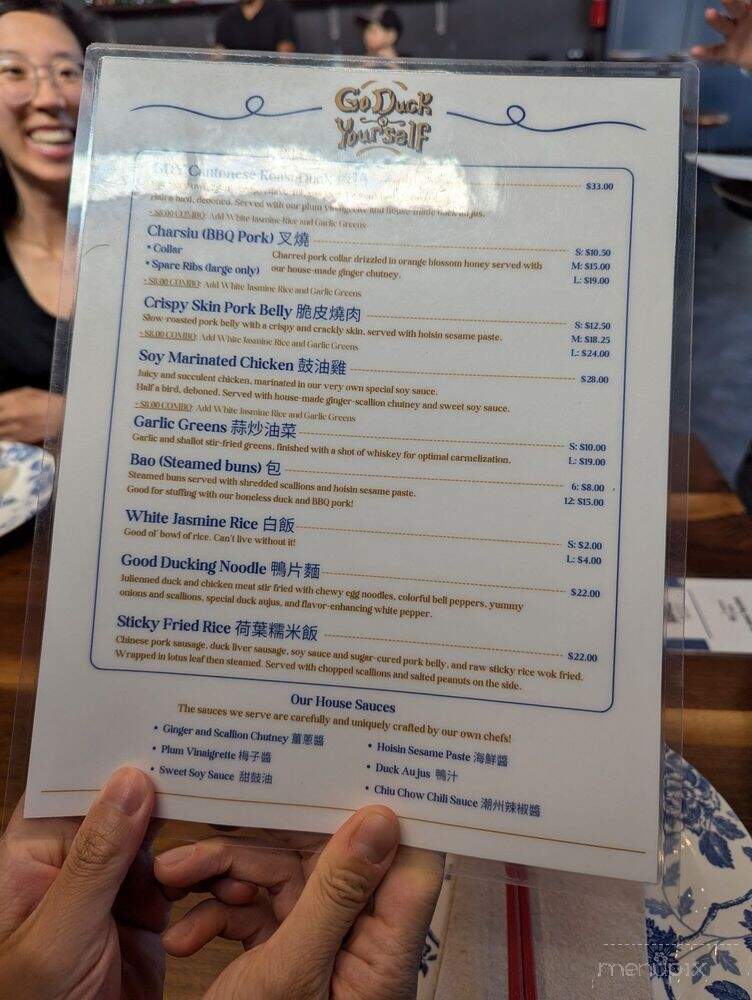 Go Duck Yourself - San Francisco, CA menu_pic