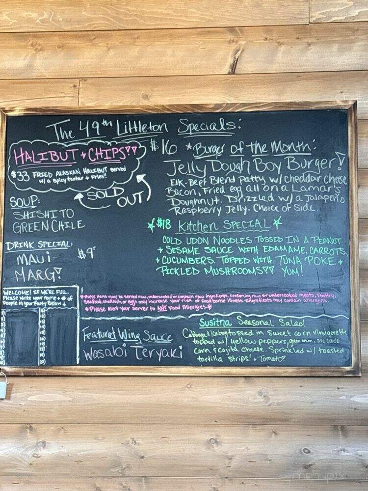 The 49th Food and Spirits - Littleton, CO menu_pic