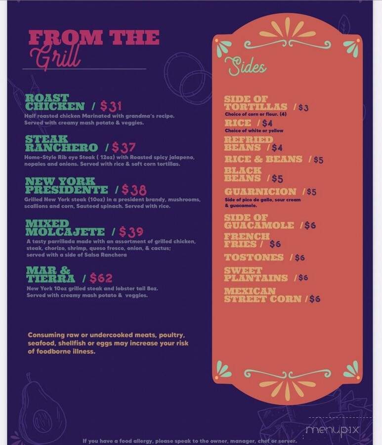 Casa Lu - Ridgefield, CT menu_pic