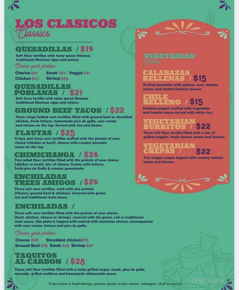 Casa Lu - Ridgefield, CT menu_pic