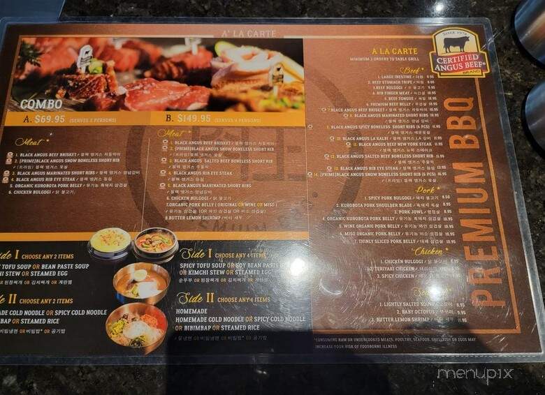 Master Kim's Korean BBQ 3 - Las Vegas, NV menu_pic