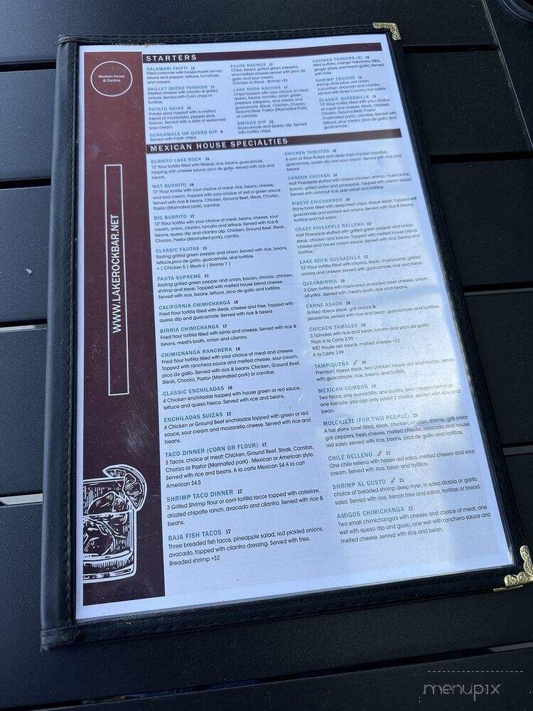 Lake Rock Mexican Fusion & Cantina - Orion Township, MI menu_pic
