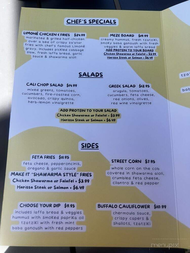 Limone Mediterranean - Torrance, CA menu_pic