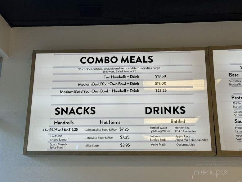 Poke House - Sacramento, CA menu_pic