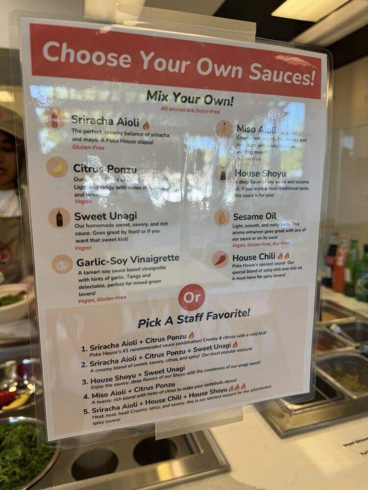 Poke House - Sacramento, CA menu_pic