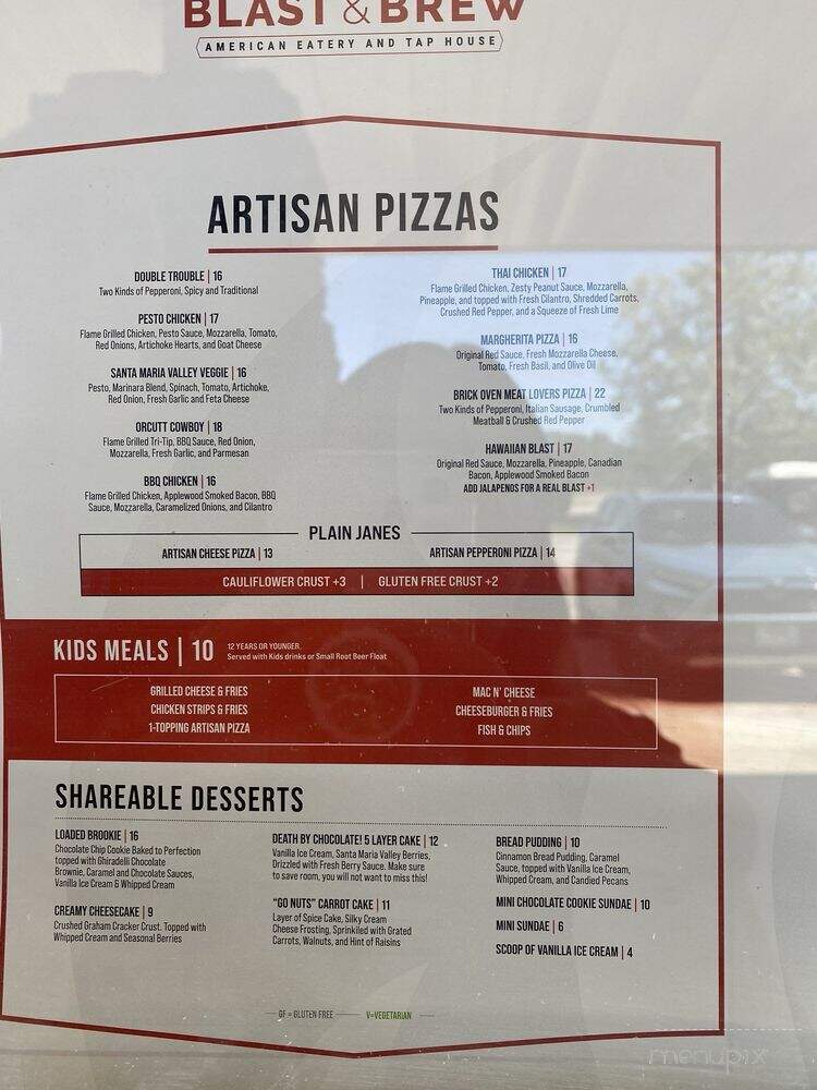 Blast and Brew - Atascadero, CA menu_pic