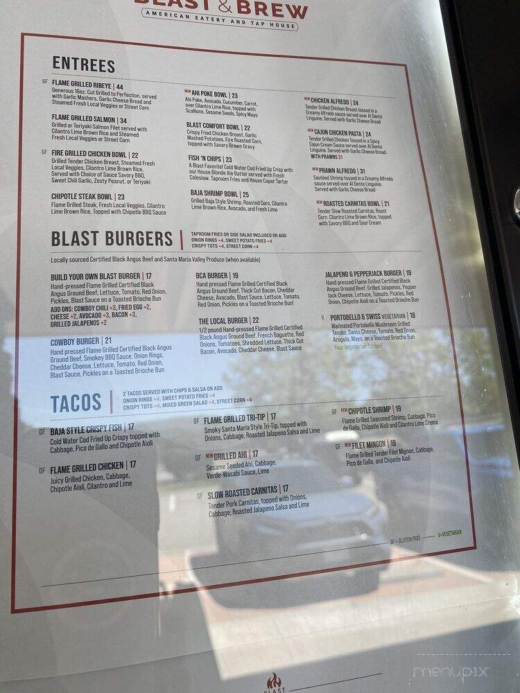 Blast and Brew - Atascadero, CA menu_pic