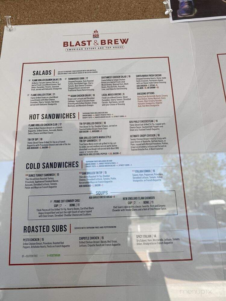 Blast and Brew - Atascadero, CA menu_pic