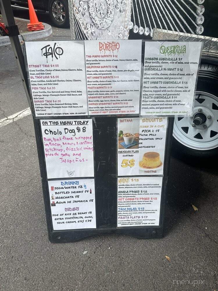 Califas Mexican Food - Kailua-Kona, HI menu_pic