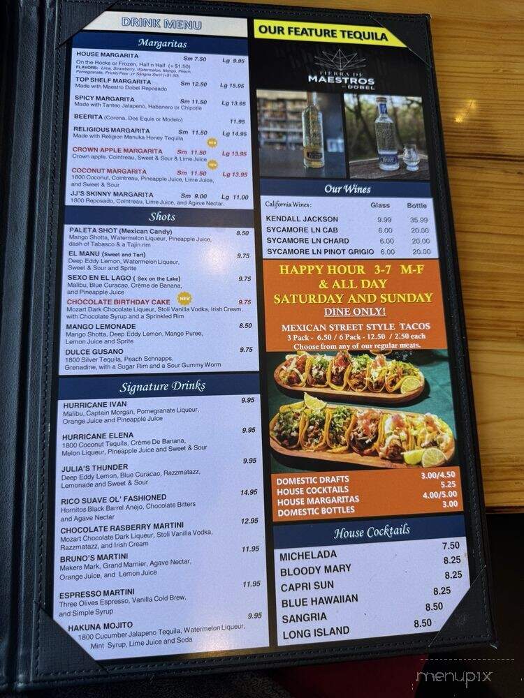 JJ's Taco Shop - North Richland Hills, TX menu_pic
