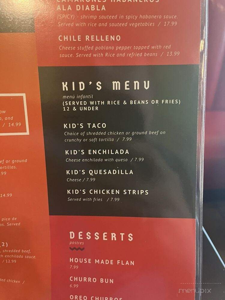 Dos Panchos Tequila Bar & Mexican Grill - Tulsa, OK menu_pic