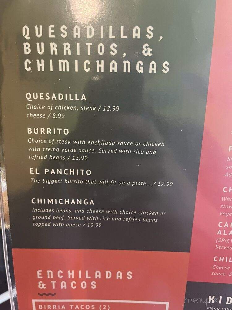 Dos Panchos Tequila Bar & Mexican Grill - Tulsa, OK menu_pic