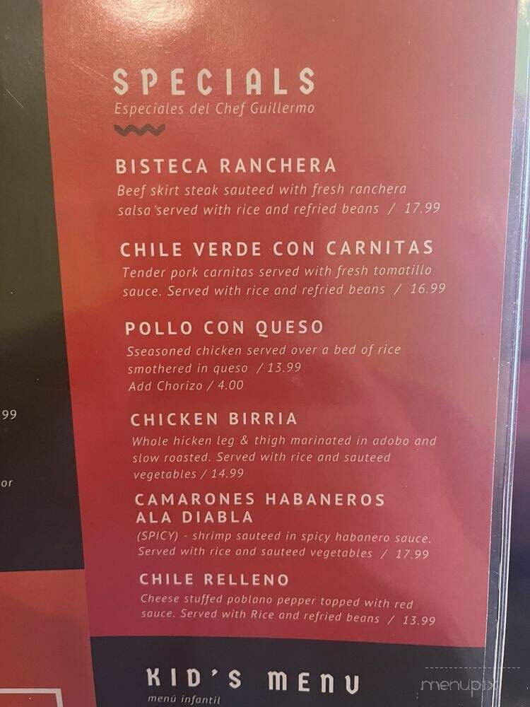 Dos Panchos Tequila Bar & Mexican Grill - Tulsa, OK menu_pic