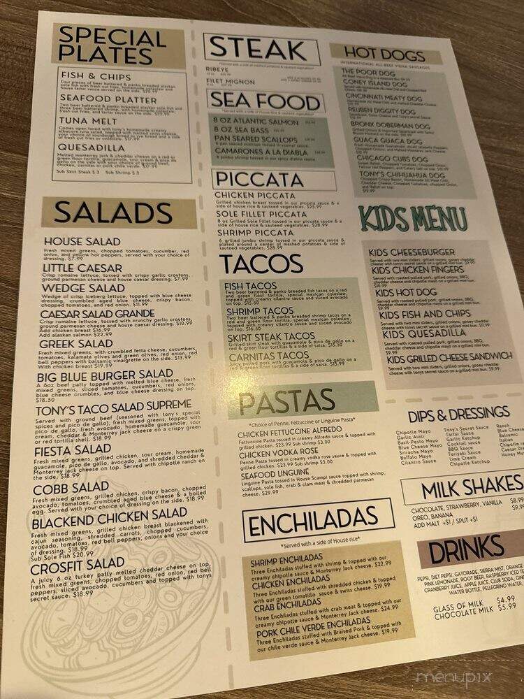 Tonys Grill & Bar - Palm Springs, CA