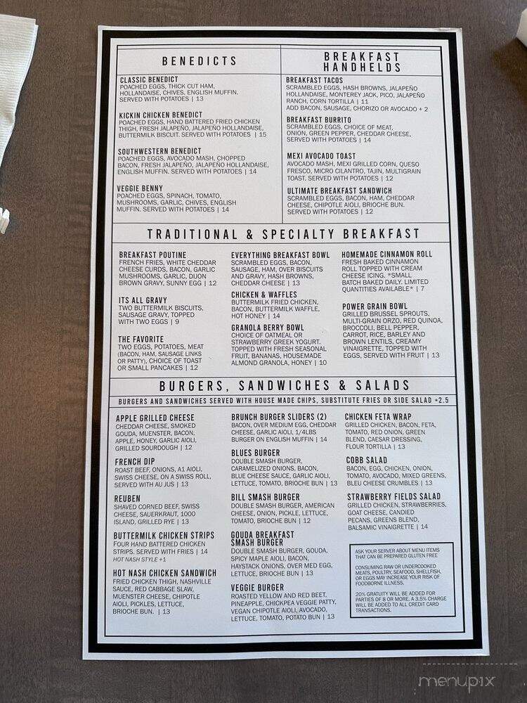 Brunch House - Grand Rapids, MI menu_pic