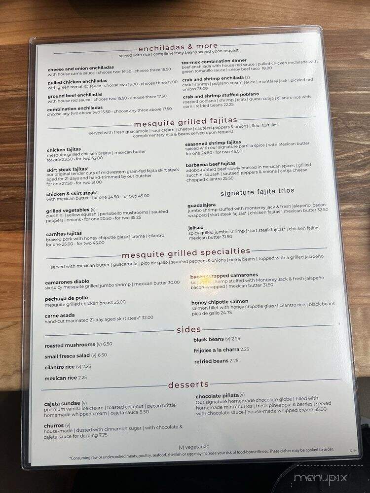 Uncle Julio's - Frisco, TX menu_pic