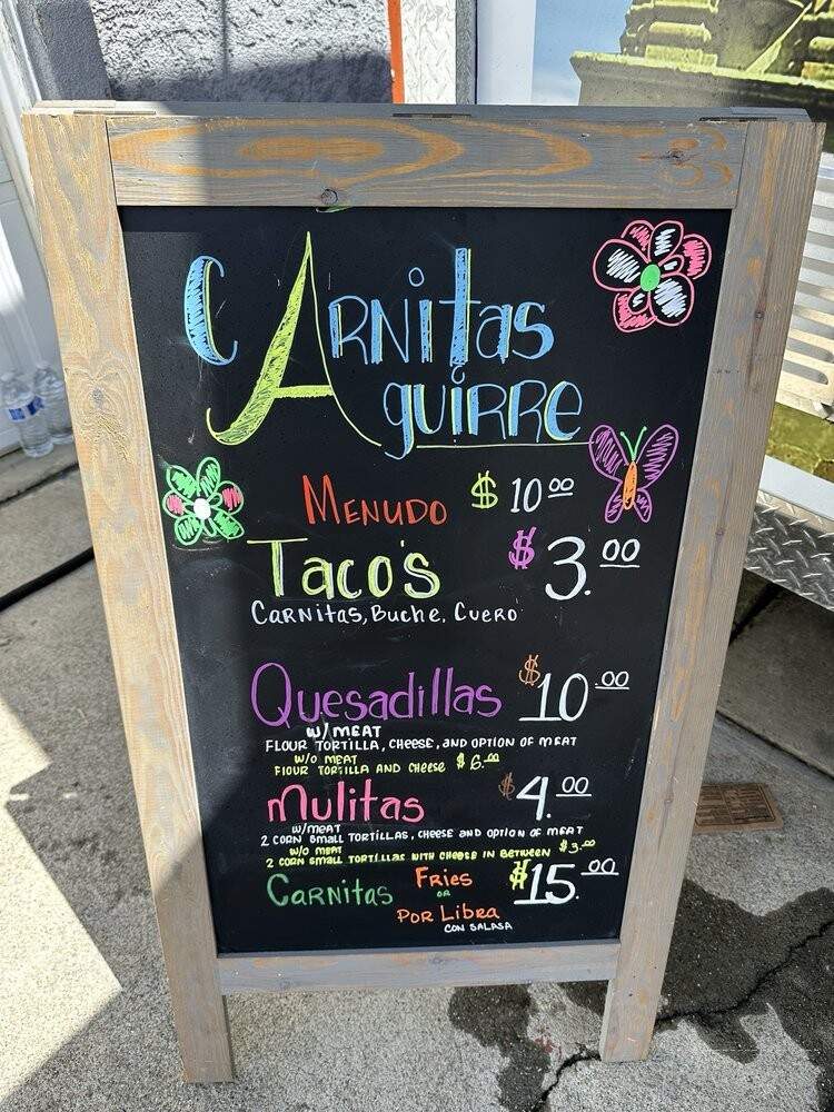 Carnitas Aguirre - Union City, CA menu_pic